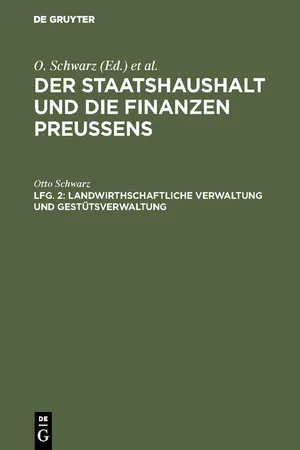 Landwirthschaftliche Verwaltung und Gestütsverwaltung