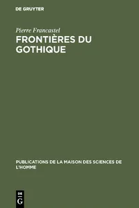 Frontières du gothique_cover