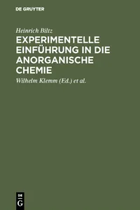 Experimentelle Einführung in die anorganische Chemie_cover