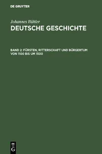 Fürsten, Ritterschaft und Bürgertum von 1100 bis um 1500_cover