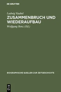 Zusammenbruch und Wiederaufbau_cover