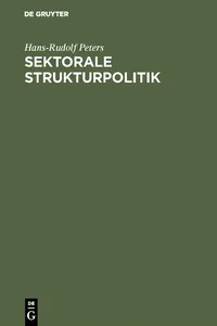 Sektorale Strukturpolitik_cover