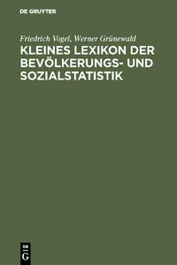 Kleines Lexikon der Bevölkerungs- und Sozialstatistik_cover