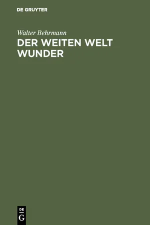 Der weiten Welt Wunder