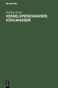 Kesselspeisewasser, Kühlwasser_cover