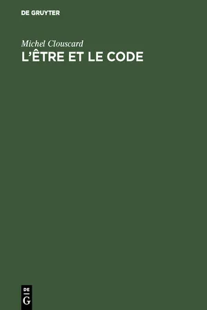 L'être et le code