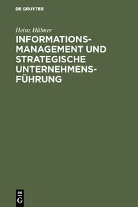 Informationsmanagement und strategische Unternehmensführung_cover