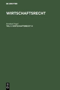 Wirtschaftsrecht III_cover