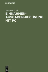 Einnahmen-Ausgaben-Rechnung mit PC_cover