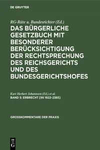 Erbrecht [§§ 1922–2385]_cover