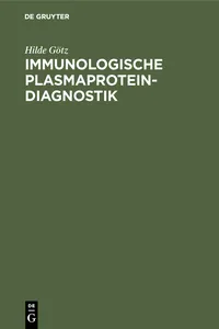 Immunologische Plasmaprotein-Diagnostik_cover