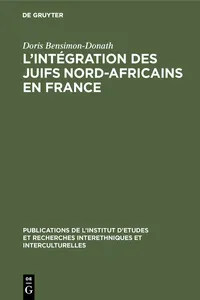 L'intégration des juifs nord-africains en France_cover