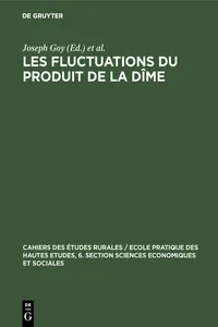 Les fluctuations du produit de la dîme_cover