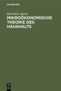 Mikroökonomische Theorie des Haushalts_cover