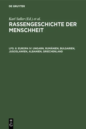 Europa IV: Ungarn, Rumänien, Bulgarien, Jugoslawien, Albanien, Griechenland