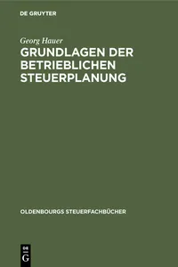 Grundlagen der betrieblichen Steuerplanung_cover