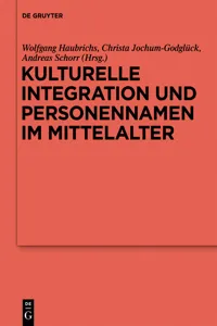 Kulturelle Integration und Personennamen im Mittelalter_cover