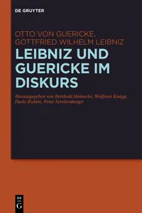 Leibniz und Guericke im Diskurs_cover