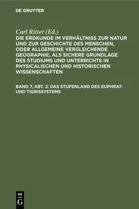 Das Stufenland des Euphrat- und Tigrissystems_cover