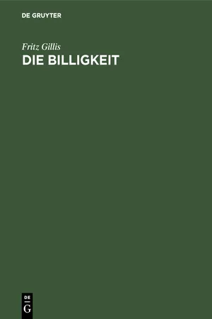 Die Billigkeit