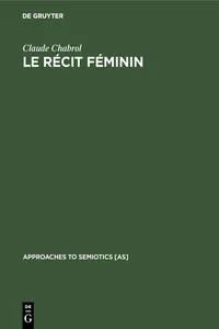 Le récit féminin_cover