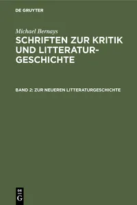 Zur neueren Litteraturgeschichte_cover