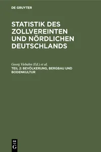 Bevölkerung, Bergbau und Bodenkultur_cover