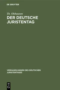 Der deutsche Juristentag_cover