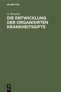 Die Entwicklung der organisirten Krankheitsgifte_cover