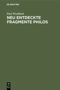 Neu entdeckte Fragmente Philos_cover