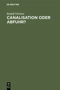 Canalisation oder Abfuhr?_cover