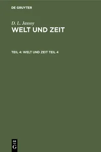 D. L. Jassoy: Welt und Zeit. Teil 4_cover