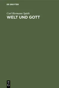 Welt und Gott_cover