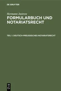 Deutsch-preußisches Notariatsrecht_cover