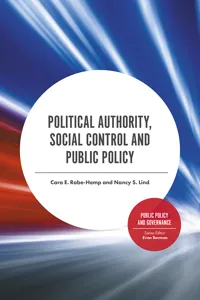 Political Authority, Social Control and Public Policy_cover