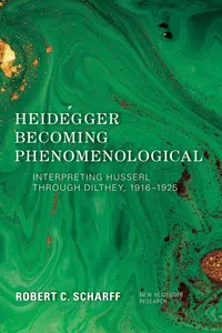 Heidegger Becoming Phenomenological_cover