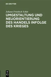 Umgestaltung und Neuorientierung des Handels infolge des Krieges_cover