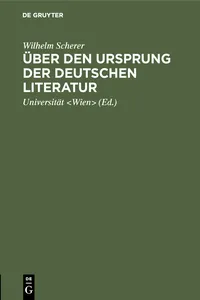 Über den Ursprung der deutschen Literatur_cover