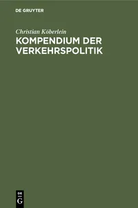 Kompendium der Verkehrspolitik_cover