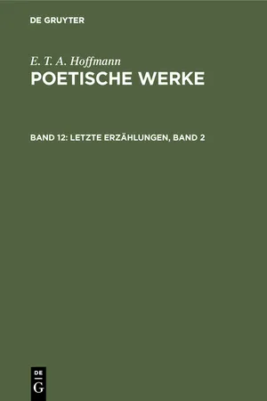 Letzte Erzählungen, Band 2