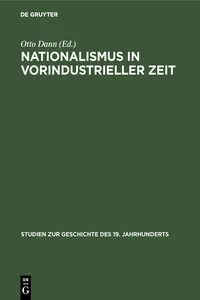 Nationalismus in vorindustrieller Zeit_cover