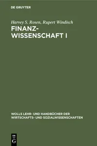 Finanzwissenschaft I_cover