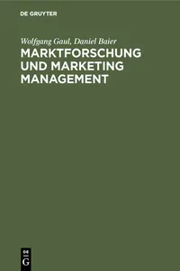 Marktforschung und Marketing Management_cover