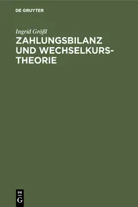 Zahlungsbilanz und Wechselkurstheorie_cover