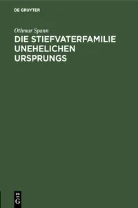 Die Stiefvaterfamilie unehelichen Ursprungs_cover