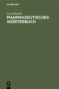 Pharmazeutisches Wörterbuch_cover