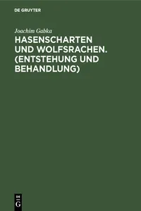 Hasenscharten und Wolfsrachen_cover