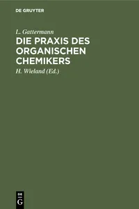 Die Praxis des organischen Chemikers_cover