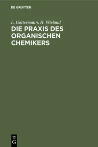 Die Praxis des organischen Chemikers_cover