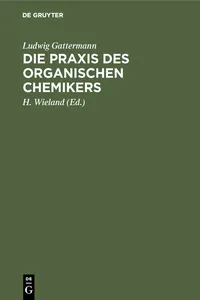 Die Praxis des organischen Chemikers_cover